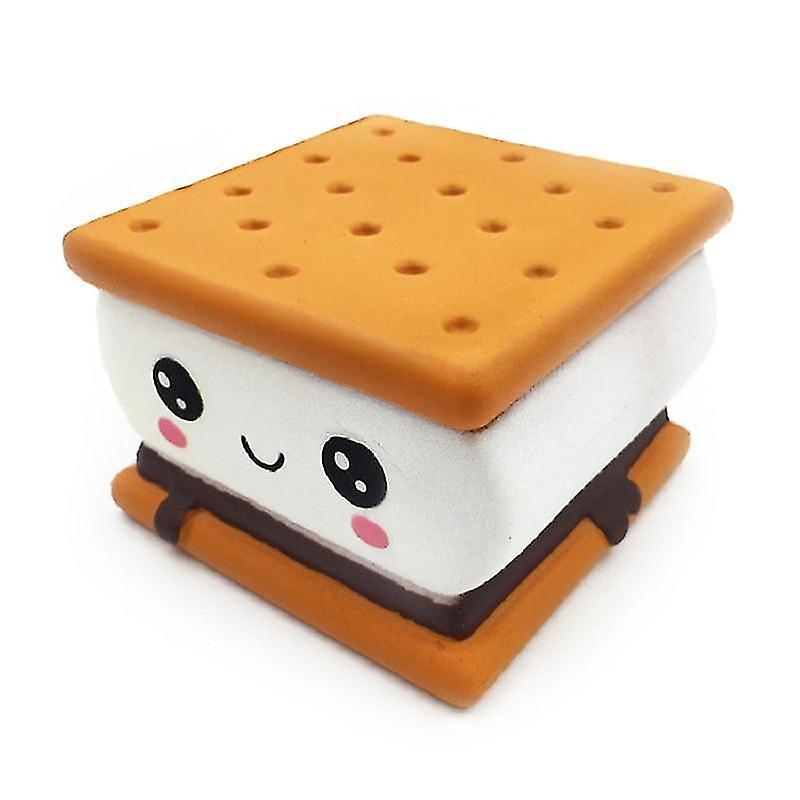 9.5X9 CM Cartoon Chocolate Biscuit Squishies & Pu Squishy Slow Rising Cream Scented