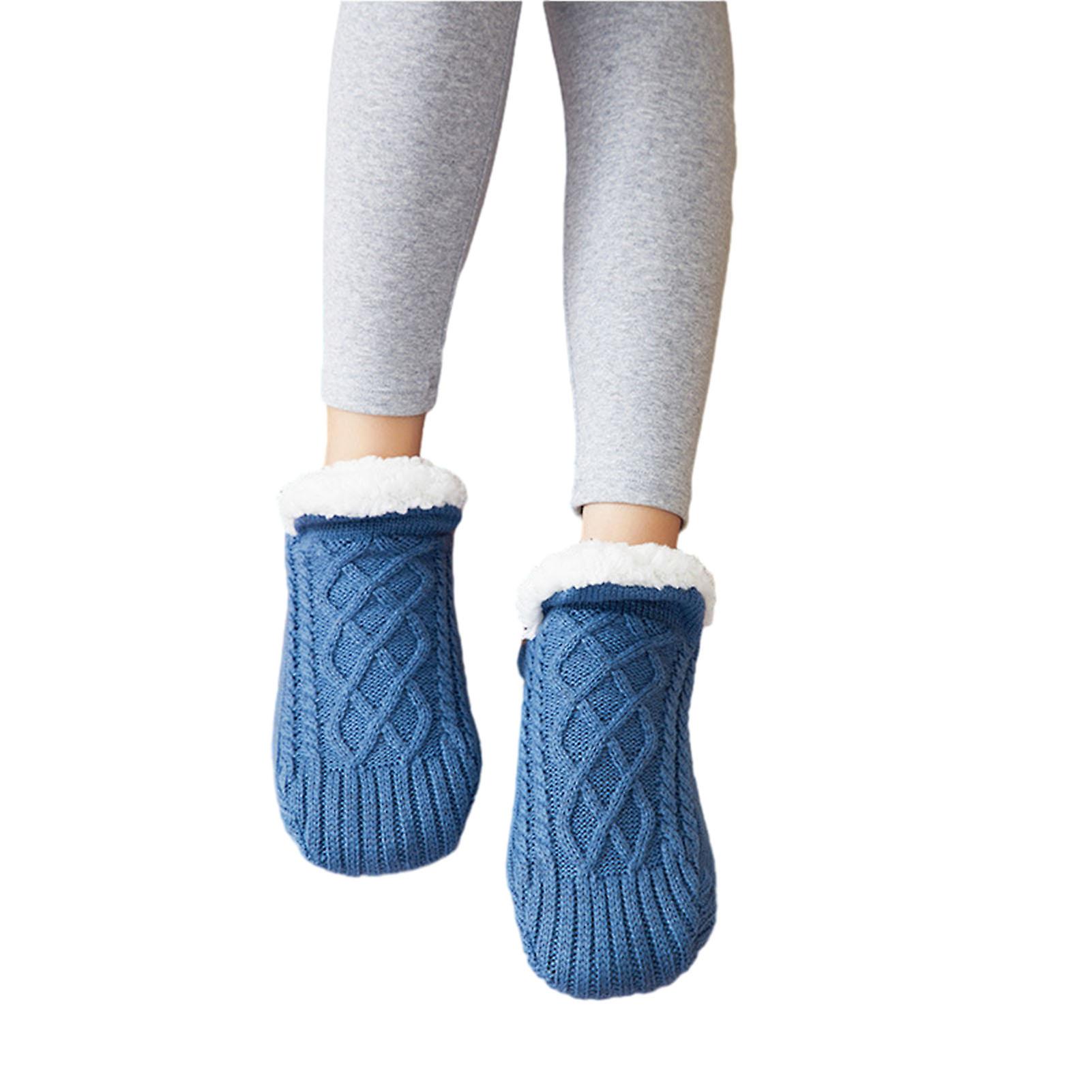 Floor Thick Sock with Lacework Elastic Anti-slip Women Socks for Bedroom