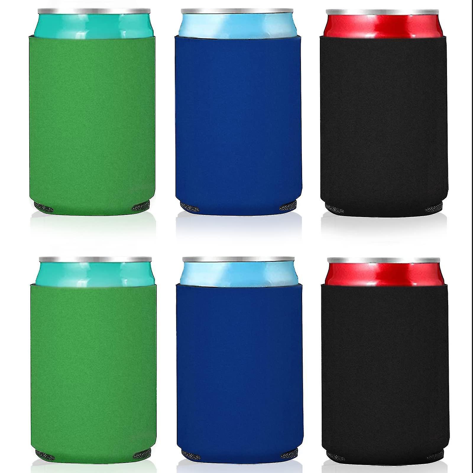 Isolerede foldbare ølflaskekølere - 6 stk dåsekølere til fest, 330 ml flasker