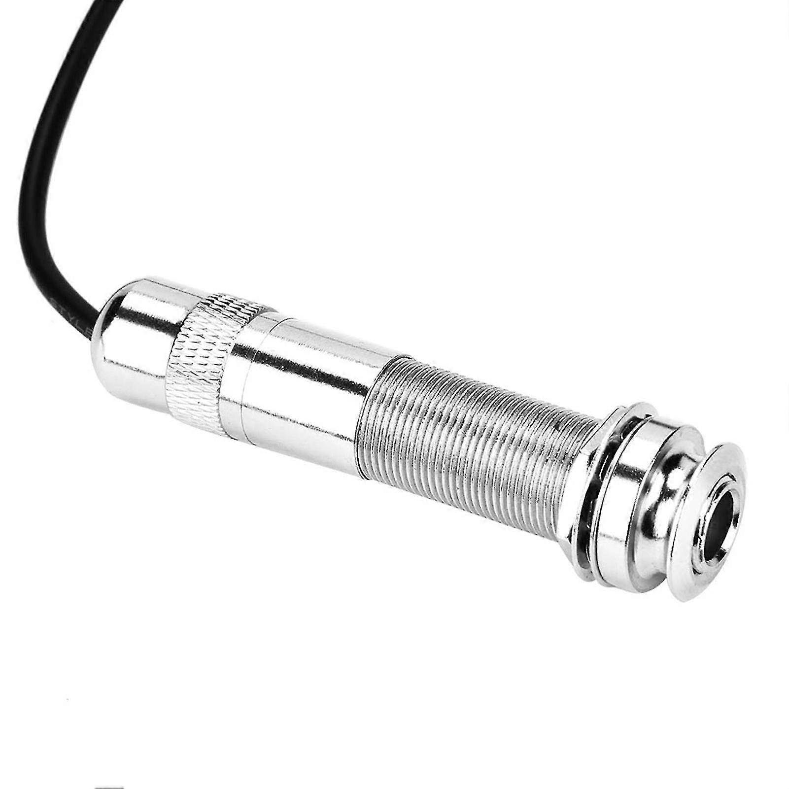 Self-Adhesive Piezo Pickup With Endpin Jack - For Acoustic Guitar, Ukulele, Violin & String Instruments