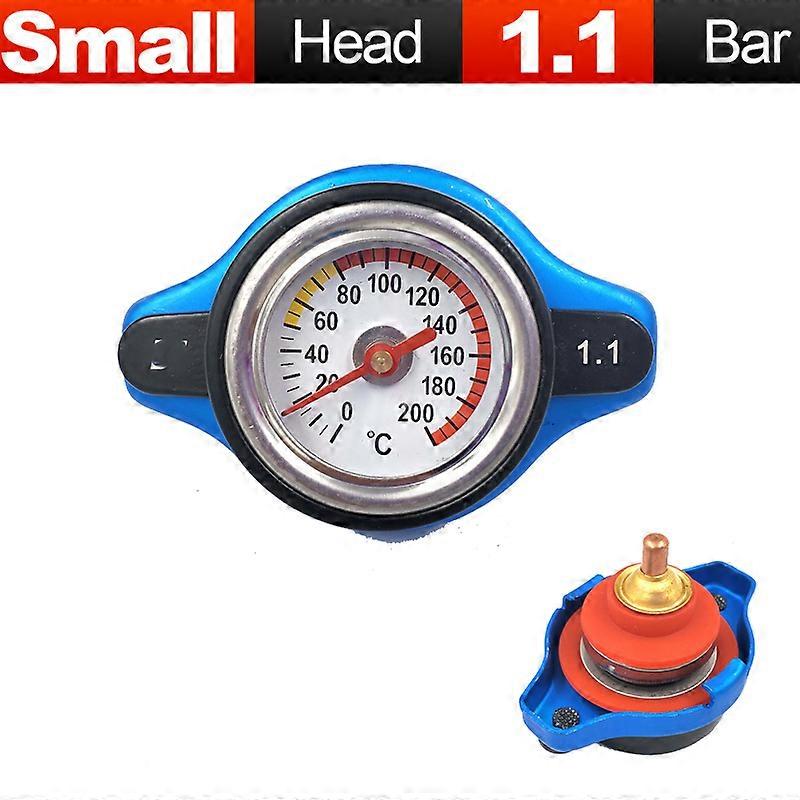 Racing Car Motorcycle Small Size Thermost Radiator Cap Tank COVER + Water Temp gauge 0.9BAR or 1.1BAR or 1.3 BAR Cover