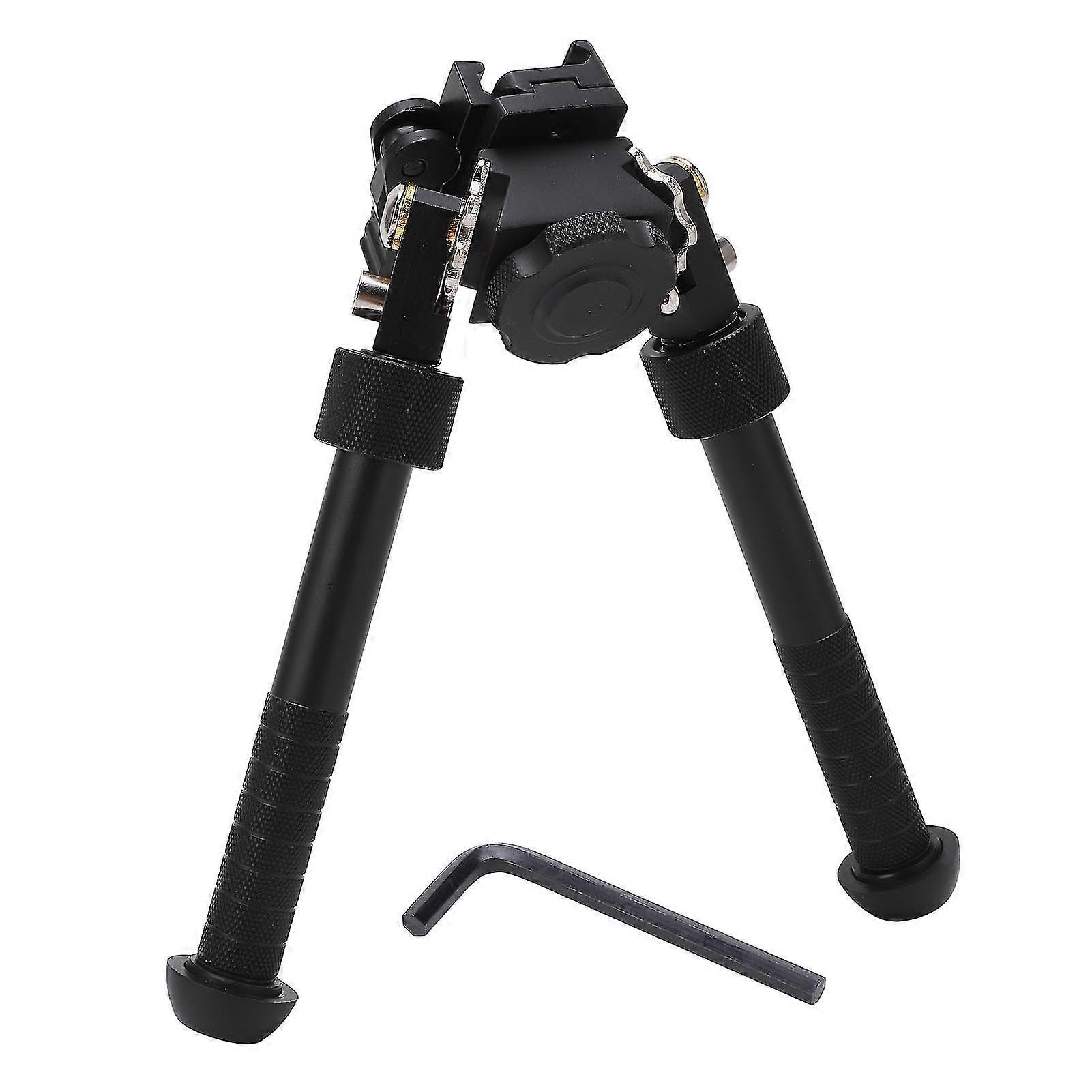 Black Hunting Bipod - Adjustable Tilt with 360 Rotation (V8 Model)