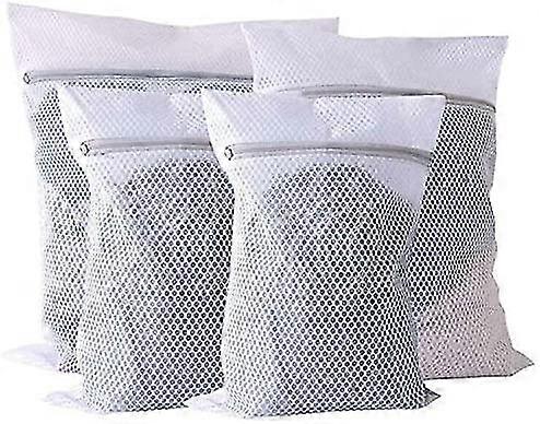 Honeycomb Gray Zipper Laundry Bag