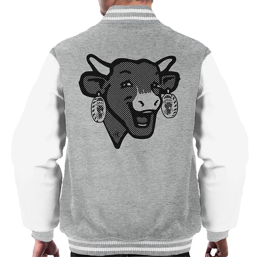 The Laughing Cow Black Polka Dot Men's Varsity Jacket