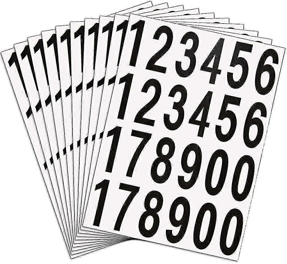 Door Number 10 Sheets Self Adhesive Sticker Numbers Letterbox Vinyl-A_Sep