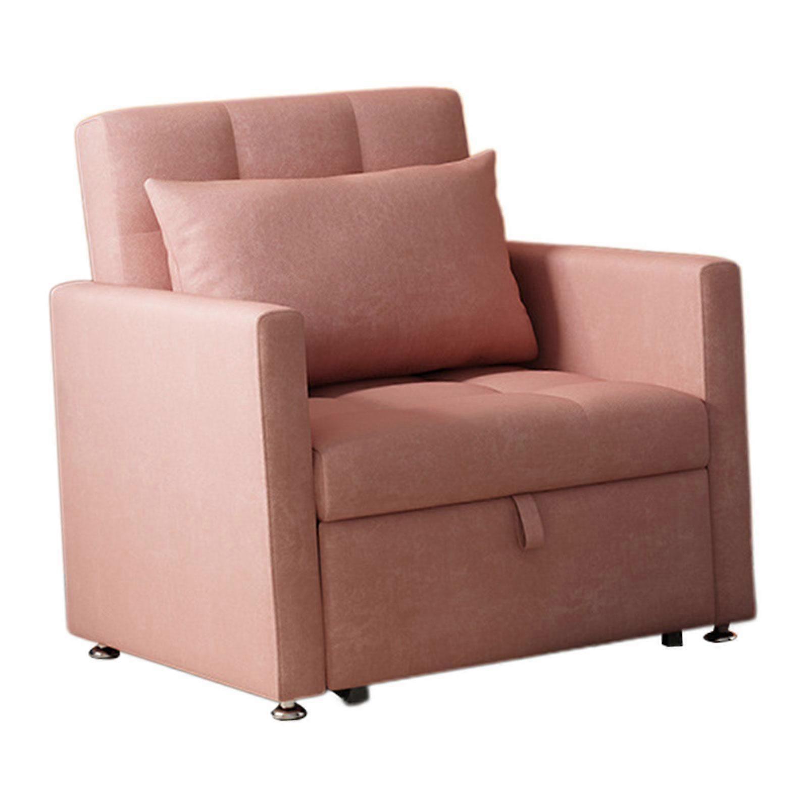 Sofa Bed Modern Practical Single recliner for TV Watching Balcony Meditation Pink