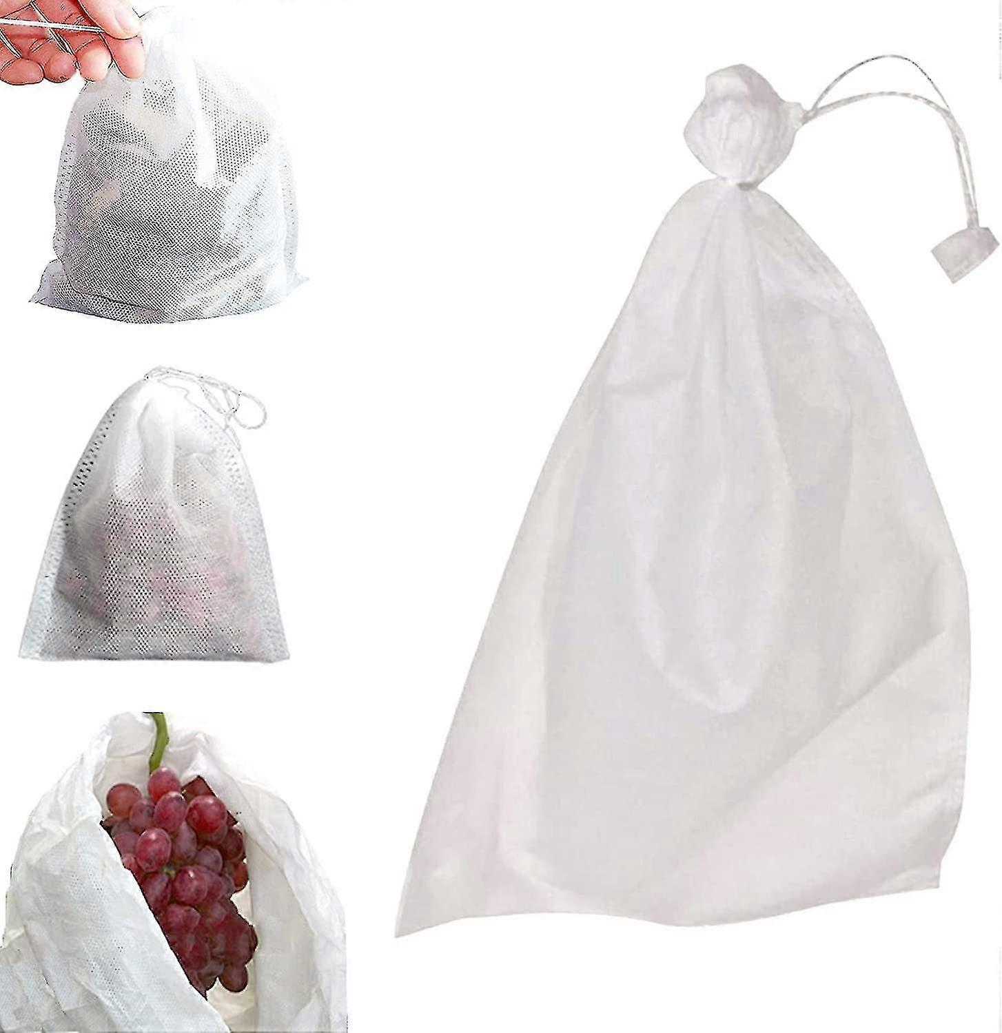 Hyönteisten ja lintujen suojaverkot, kiristysnyörilliset hedelmäpussit, vedenpitävät rypälesuojat puutarhakäyttöön