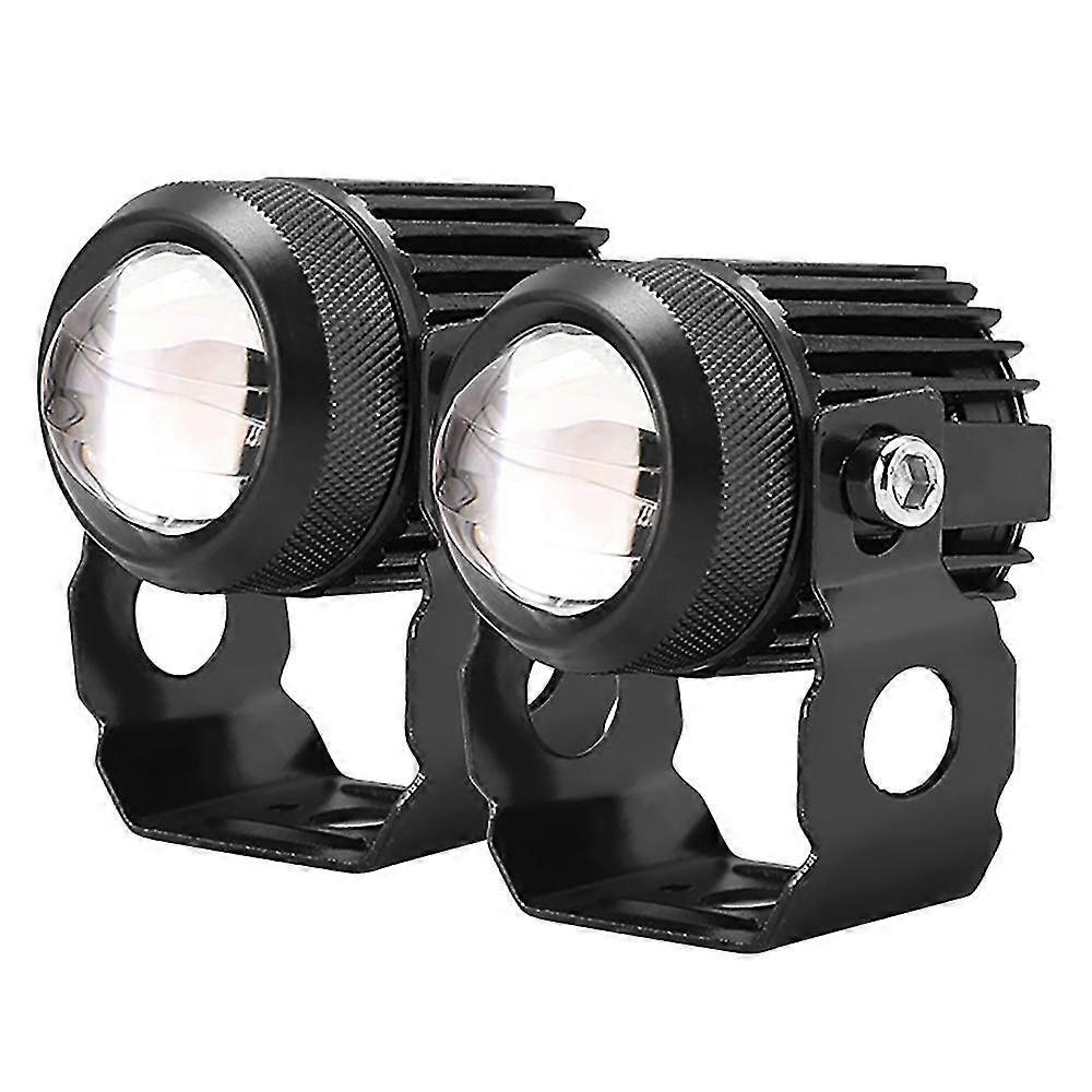 2 pack motorcycle led driving lights aux spotlight