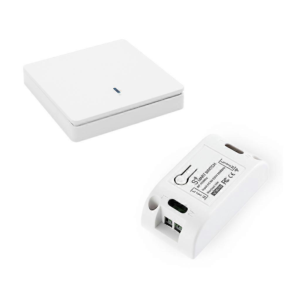 Wireless Smart Lichtschalter RF 433MHz Lichtsteuerung Intelligenter Schalter AC 90-250V 10A Modul (1