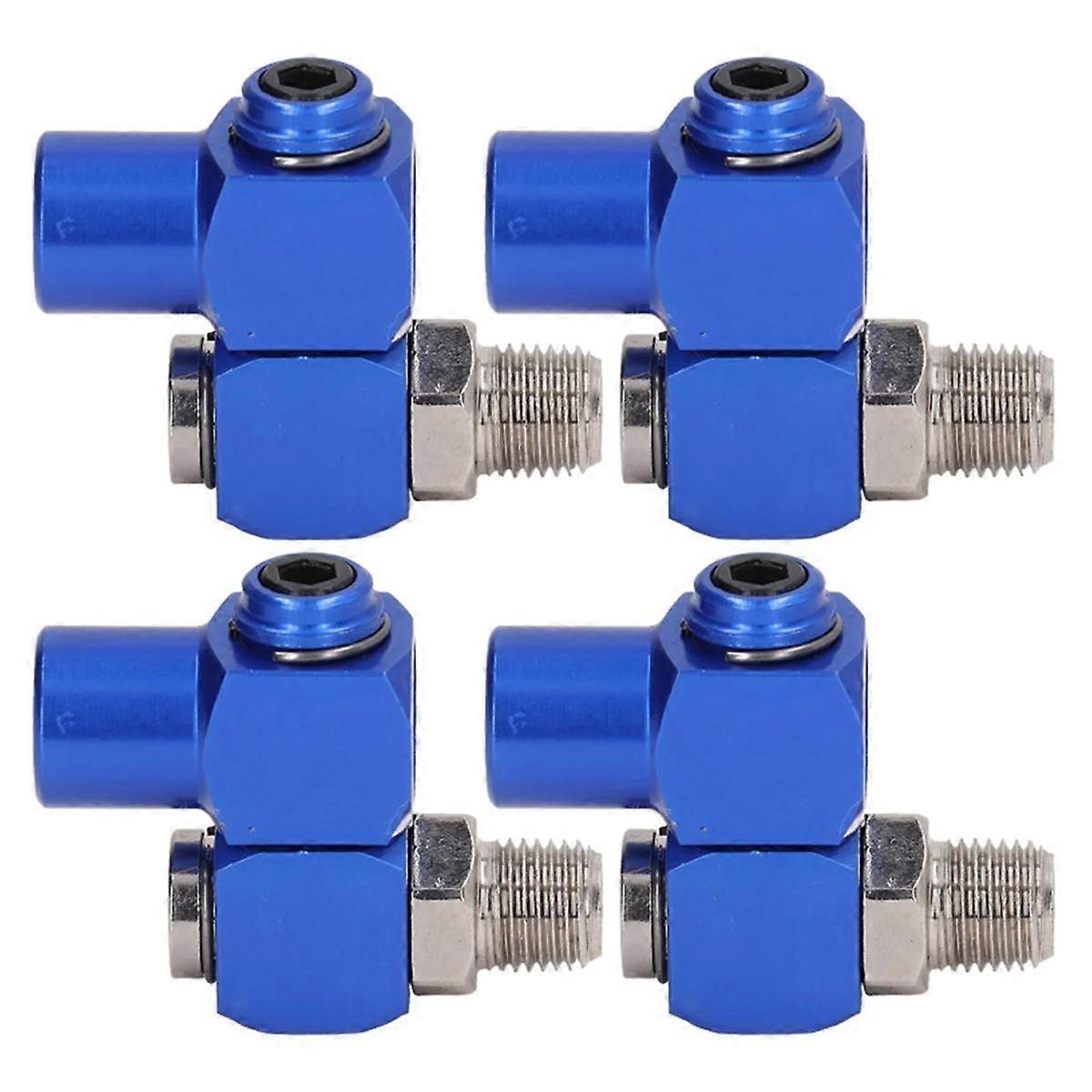 New 1/4in NPT Swiveling Air Fitting Hose Connector 360 Rotating Pneumatic Tool Adapter 150PSI(4Pcs )