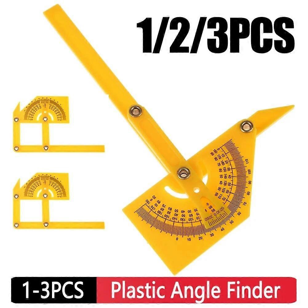 1-3pcs Protractor And Angle Finder Plastic Protractor Woodworking Measurement Tool Durable Goniometer Universal for Carpenter
