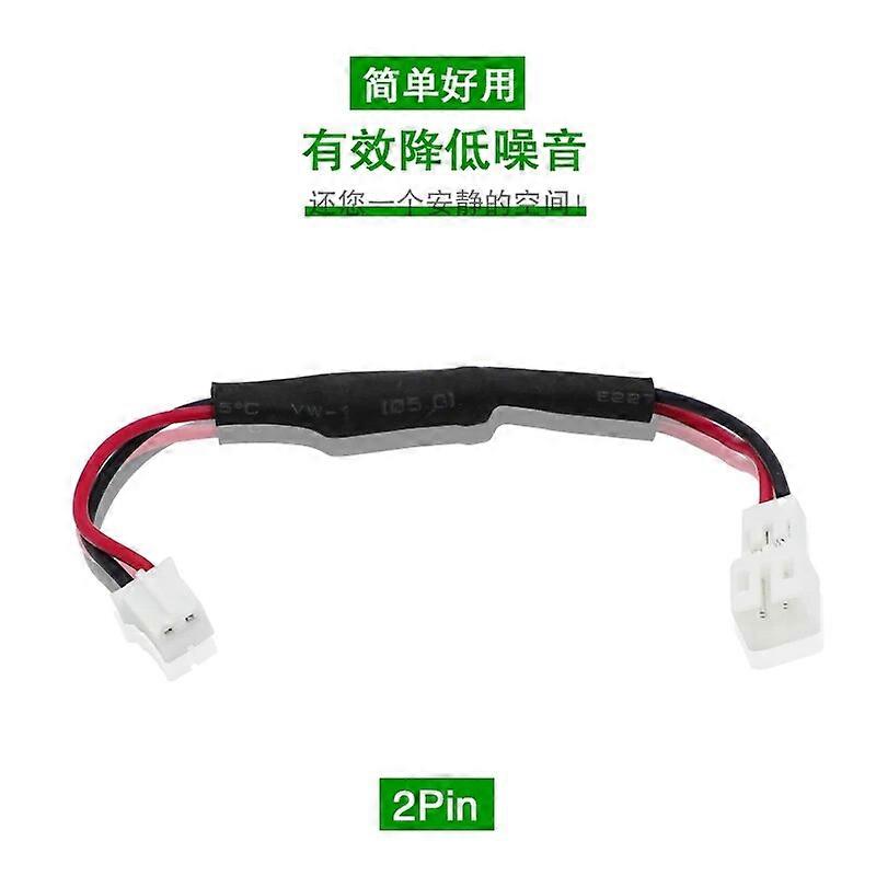 Fan Resistor Cable 3 / 4 Pin Male to 2 / 4Pin Female Connector Reduce PC CPU Fan Speed Noise Resistor Slow down Cable