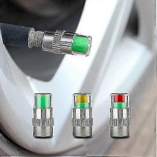 Valve Caps With Tire Pressure Indicator And Light - Version - 34psi / 2.4bar