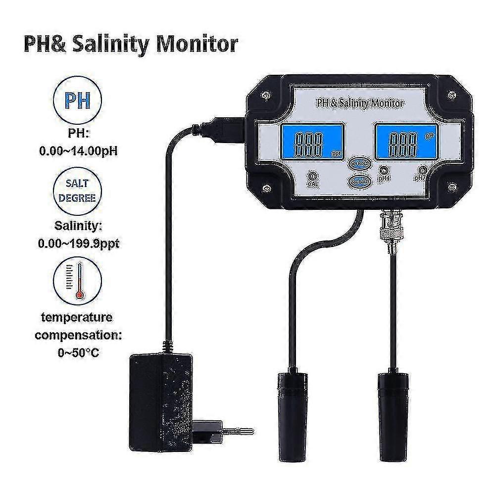 New Ph Ity Meter Er Detector Mon 2 In 1 Ph Meter Portable