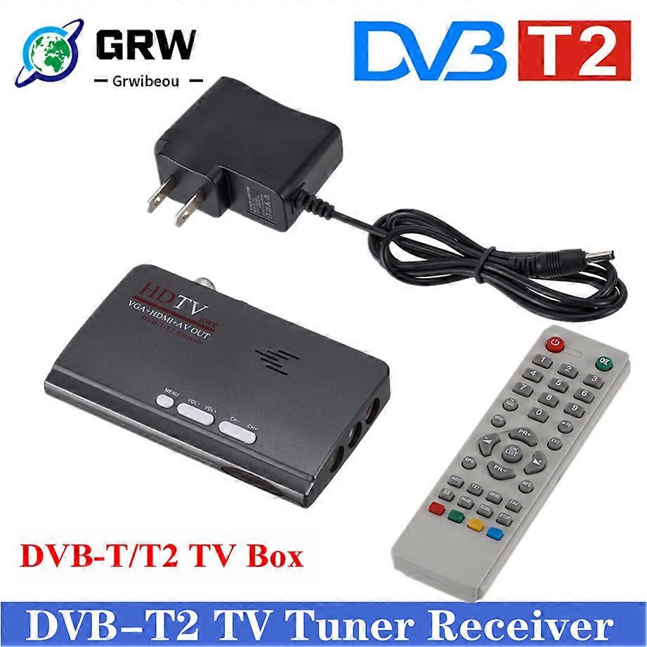 DVB-T DVB-T2 TV Tuner Receiver T/T2 TV Box VGA AV CVBS 1080P HDMI-compatible digital HD Satellite receiver for LCD/CRT Monitors