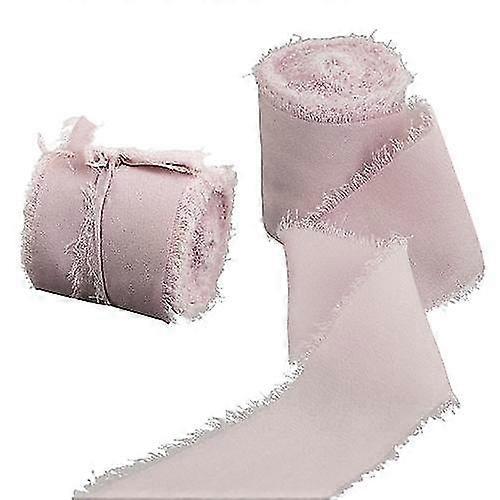 Frayed Edged Wrinkle Chiffon Silk Ribbon