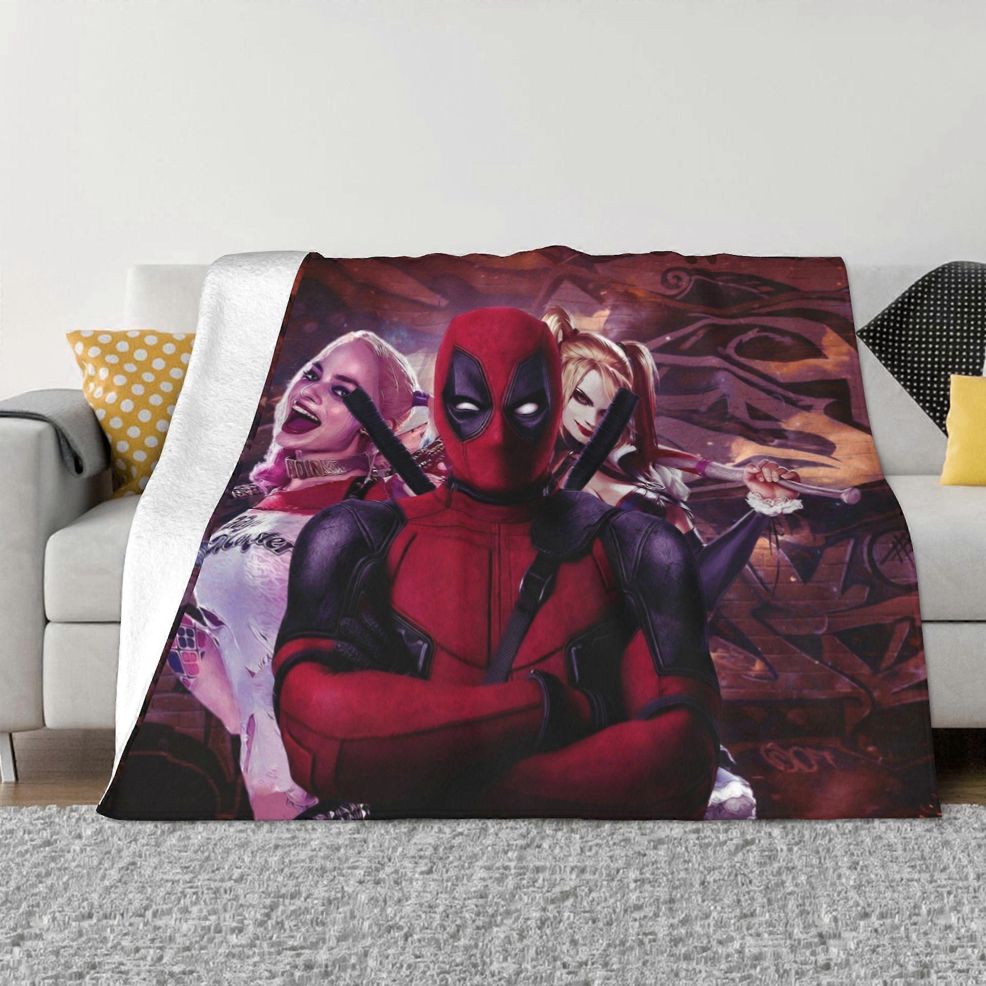 Harley Quinn Fleece Blanket Super Soft Cozy Throw Blanket , Lightweight Fuzzy Comfy Flannel Blanket Warm Plush Throw Blankets For Couch, Sofa, Bed