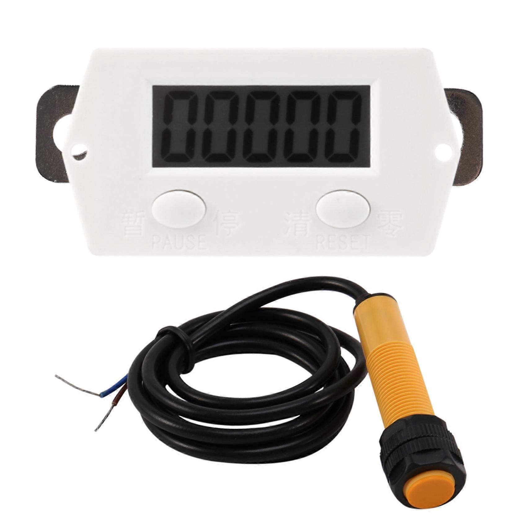 Contatore digitale LCD 0-99999 a 5 cifre più indicatore UP + sensore di prossimità con sensore magnetico