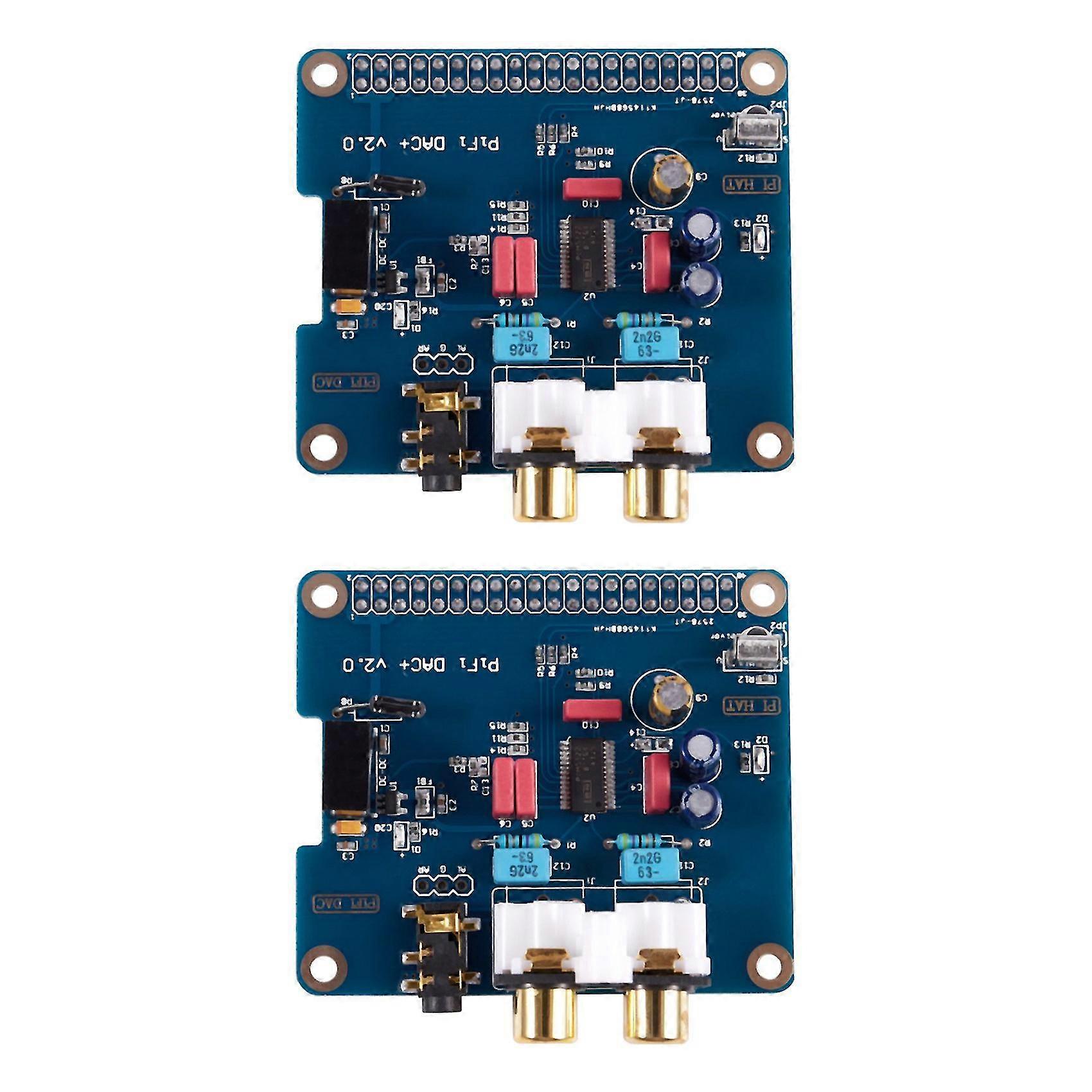2x Pifi Digi Dac+ Hifi Dac Audio Sound Card Module I2s Interface For Raspberry Pi 3 2 Model B B+