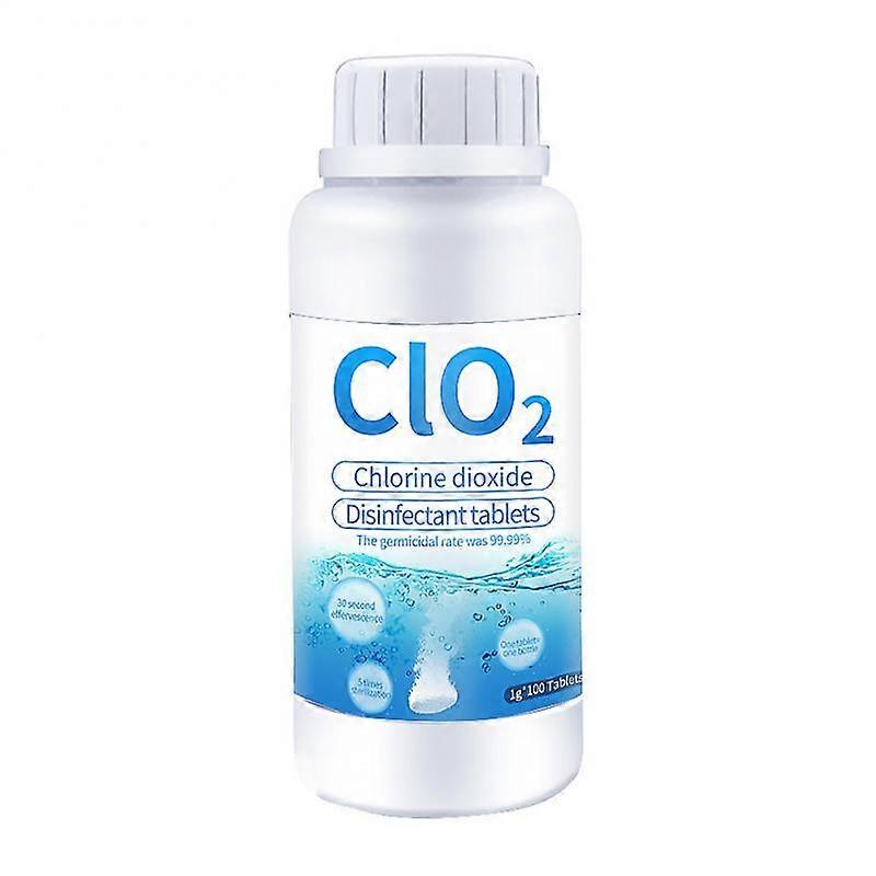 1Tabletta = 1L fertőtlenítőszer 100/200db Clo2 klór-dioxid pezsgő