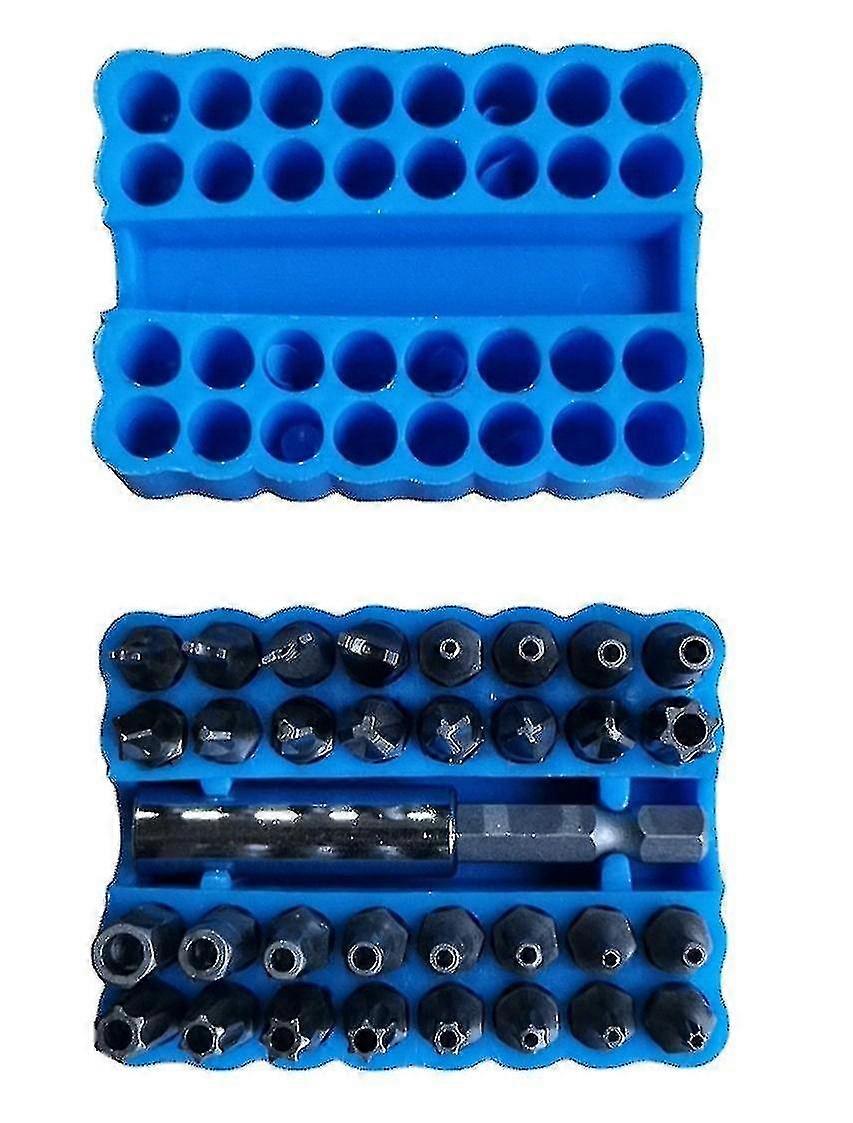 33pcs Magnetic Screwdriver Bits With Extension Bit Holder Safety