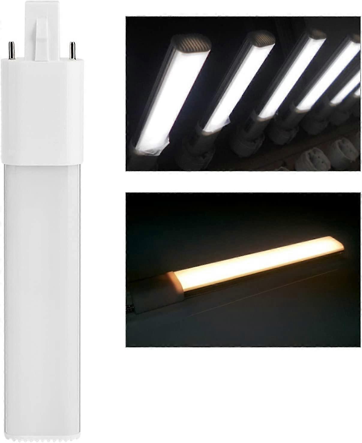 6w 2 Pin Compact Tube Fluorescent Lamp, Horizontal Tube Base G23 Fluorescent Lamp, 6000k(white G23)