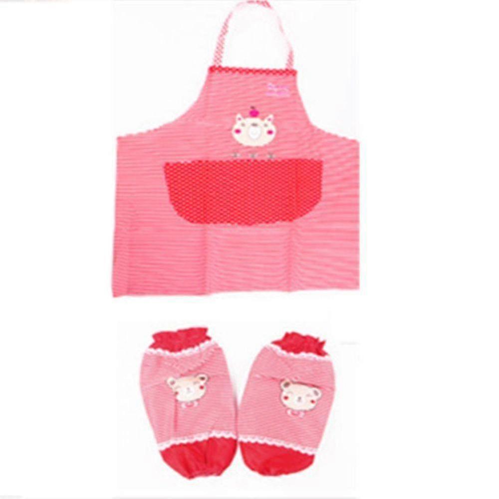 Cute Bear Apron Waterproof Baking Accessories Kitchen Supplies 1set Chef Tools