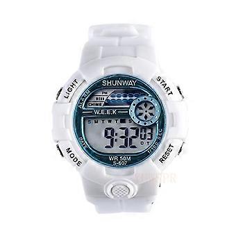 Enfants Montre LED électronique Sports numériques 5Bar Montres de natation étanches pour 3 ~ 12 ans filles garçons bébé horloge cadeau 607