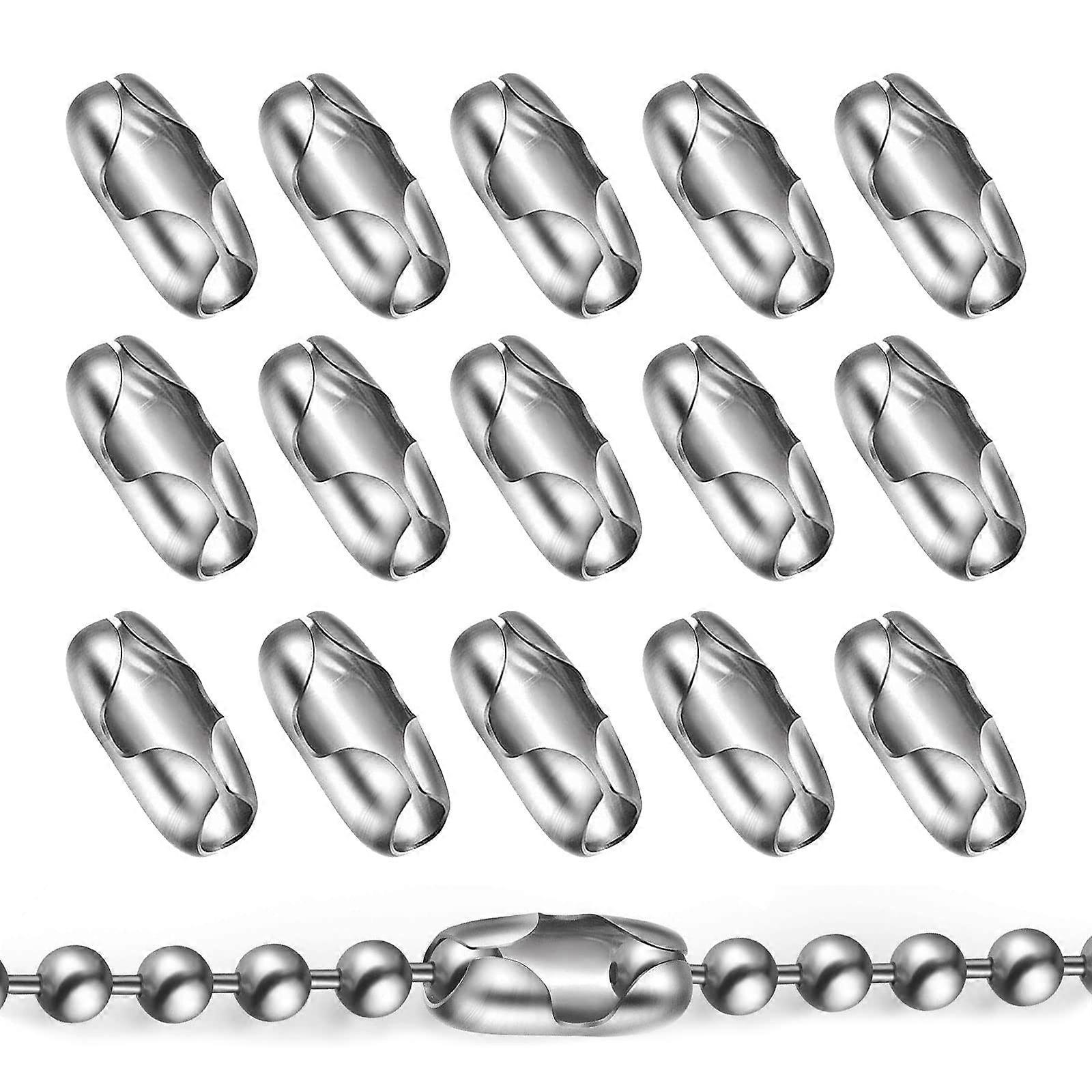 50 Pcs Vertical Roman Shade Connectors 4.5mm Ball Chain Connector Clasps Bead Chain Connectors for Jewelry Making DIY (50 Pcs)