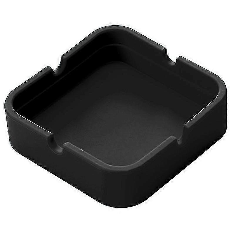 Desktop Ashtray Anti-drop Non-flammable Storing Cigarette Ash Silica Gel Practical Silicone Ash Container For Office Qinhai