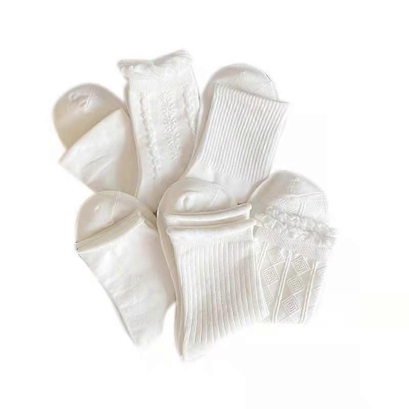 6 paar witte sokken voor dames