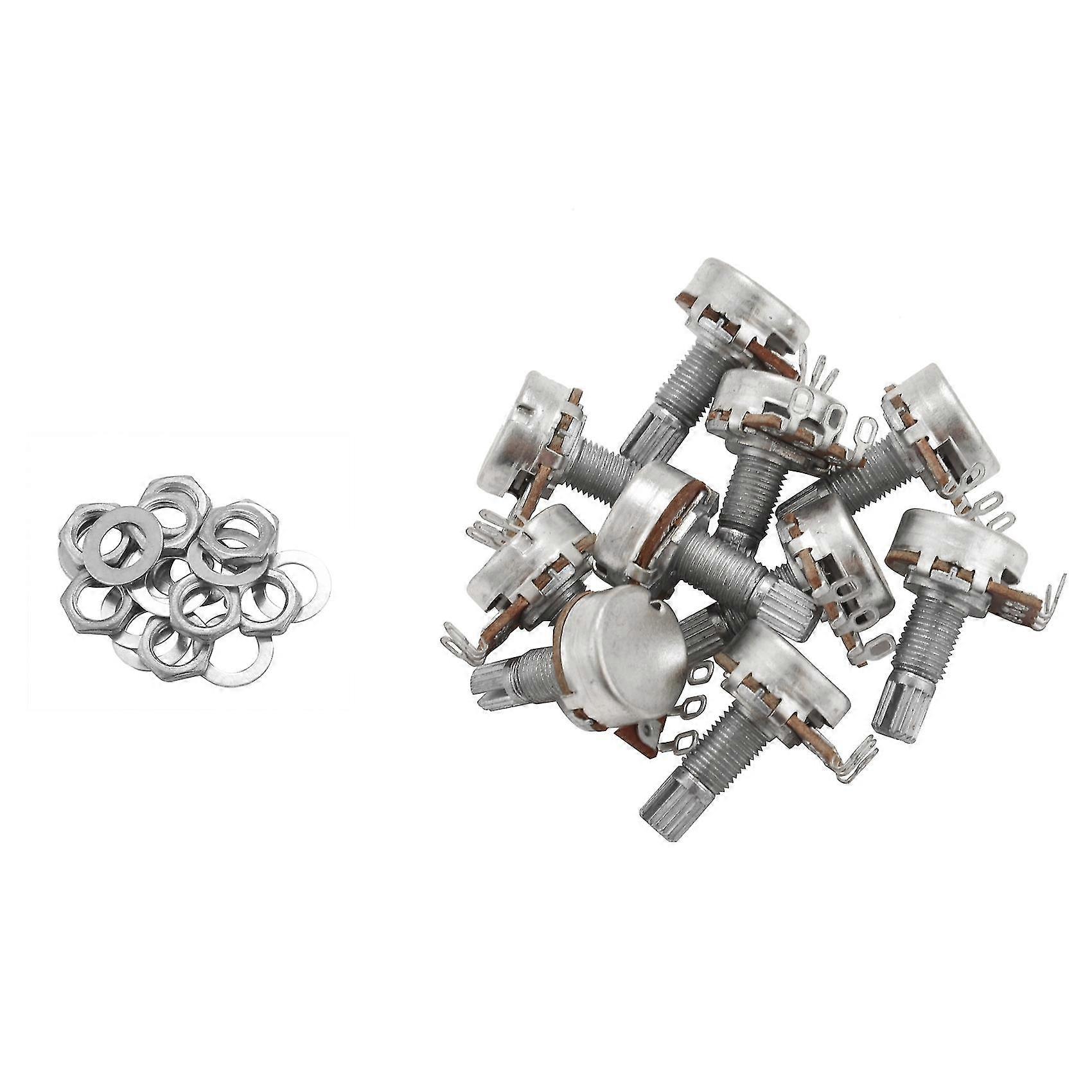 10st Gitarr Bas Volym Tonkontroll Krukor Potentiometer Switch A100K