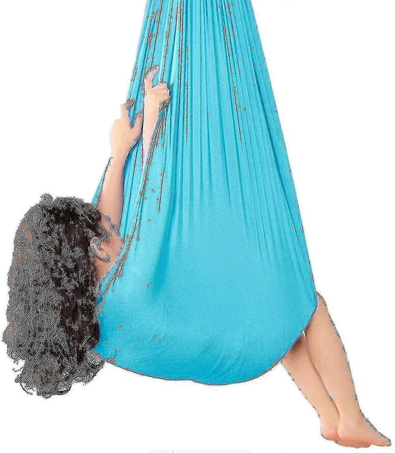 Sensory Swing Indoor Therapy Swing For Adults Kids And Teens Dark Green-100*280cm -liuyue