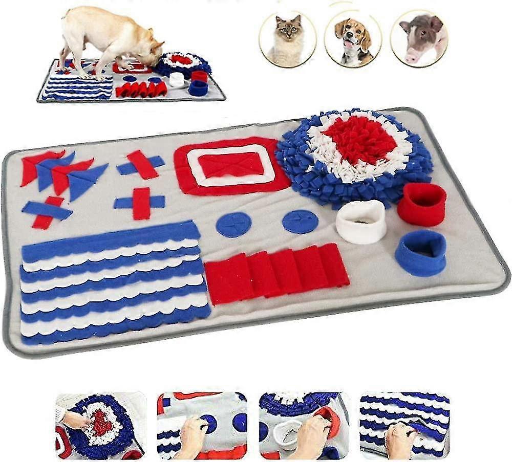 Snuffle Mat, Feeding Scavenger Mat For Small And Large Dogs, Interactive Durable Puzzle Encourages N