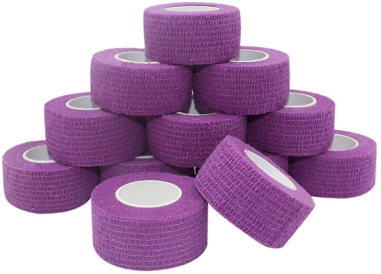 12 pieces of adhesive bandage fixed bandage self-adhesive elastic 2.5 cm wide x 4.5 m stretchable wound
