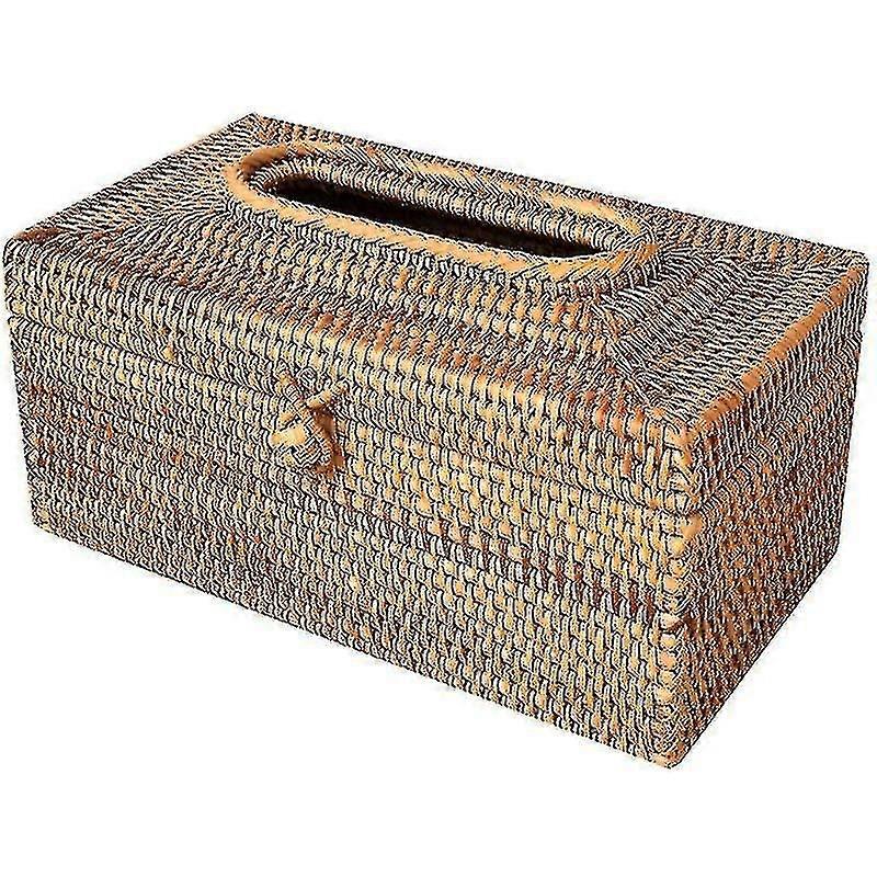 Paper Rack Rattan Tissue Box Elegant Home Decoration