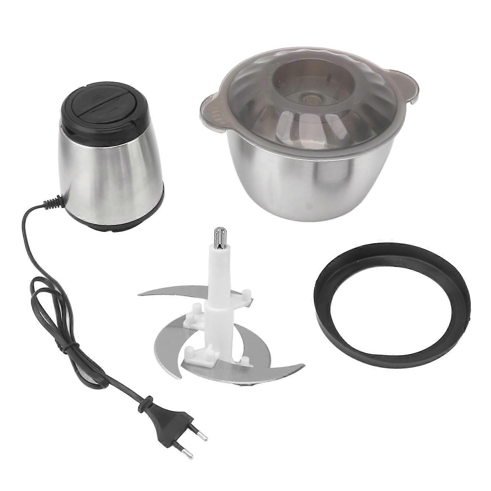 Tritacarne elettrico in acciaio inossidabile da 2 litri 8000 giri/min 200 W Mini tritatutto elettrico per alimenti (YMCAT)