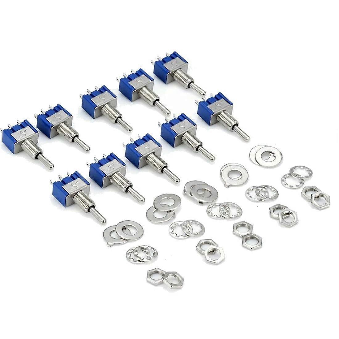 10pcs ON/Off/ON 3 Position Toggle Switch - MTS-103