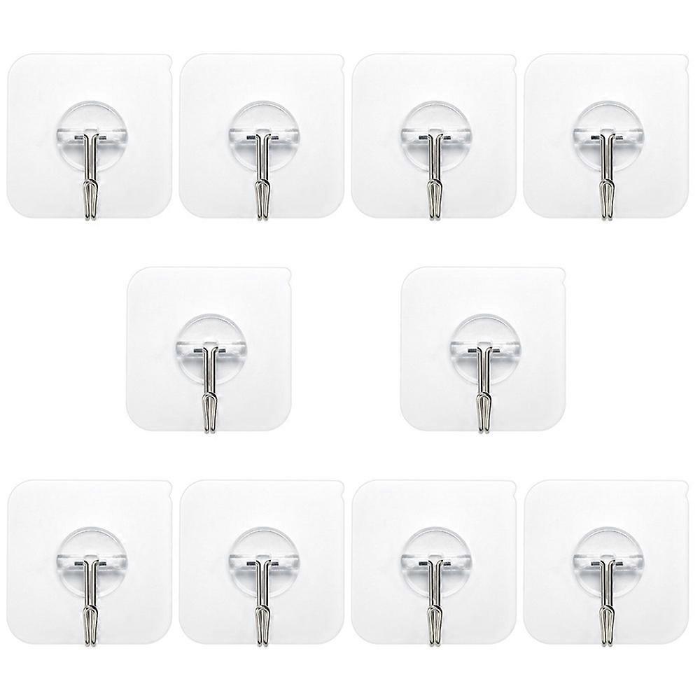 Adhesive Hooks,  Wall Hooks Transparent Seamless Hooks Style 1