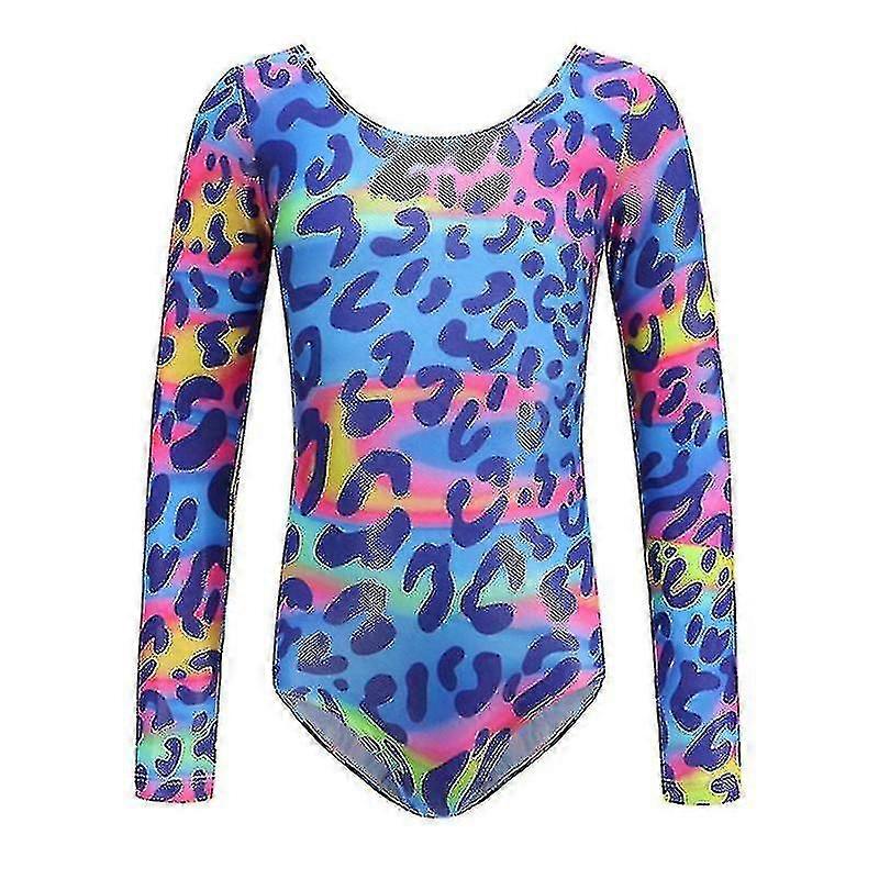 أطفال الباليه الجمباز بدلة طويلة الأكمام ليوتارد الرقص ممارسة الملابس الفتيات الماس Bodysuit أزياء الرقص