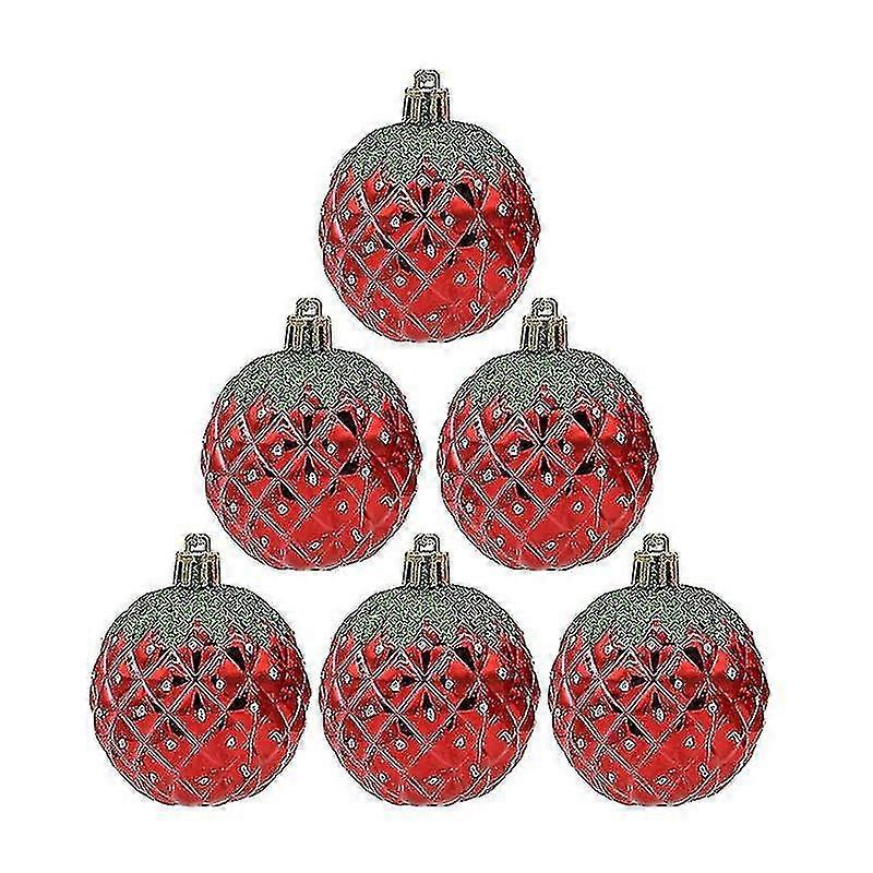 S Pendant Xmas Tree Ornt R(red)(6pcs)