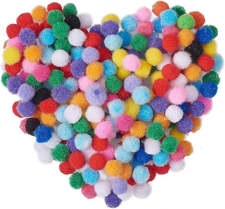Elite 10mm Mixed Multicolor Assorted Pom Poms Balls 2000pcs for DIY Doll Craft Party Decoration