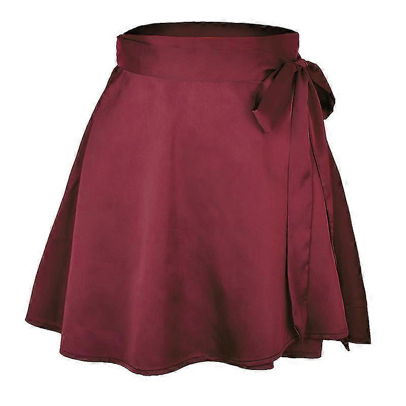 Womens Satin Chiffon Skirt Ballet Dance Wrap Skirt Performance Costume