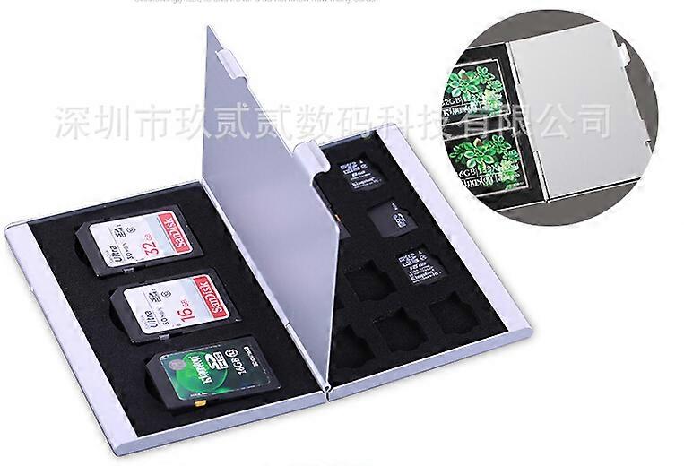 Metal Multifuntional Card Box PSV CF SD TF Memory Card Storage Box KH9