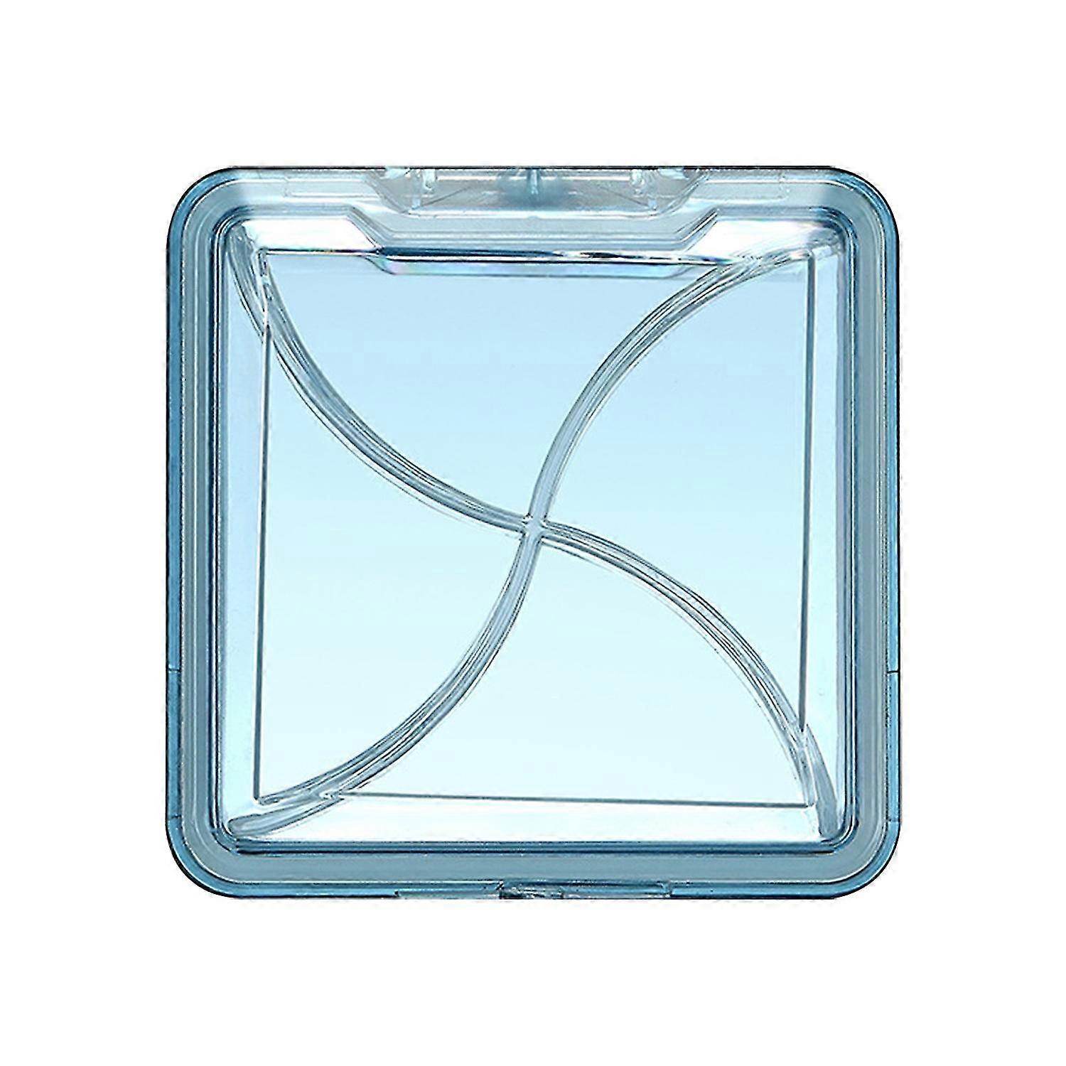 4 Grid Pills Box Portable Compact PC Moisture Proof Tablet  Case for Travelling