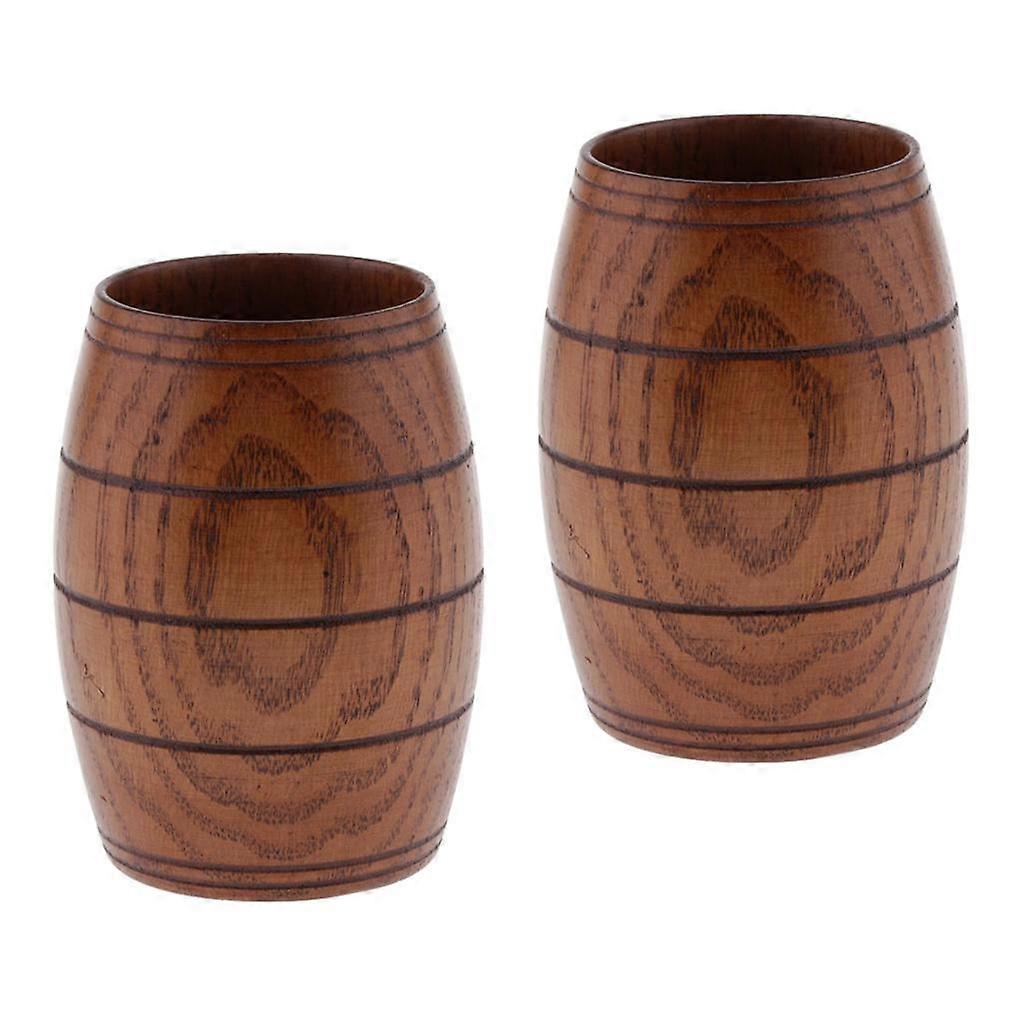 2 Pcs Style Japonais Tasse à Café en Bois Tasse de Thé Home Bar Boire 175ml