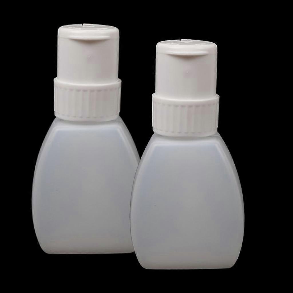 2x Plastic Empty Nail Polish Remover Pump Dispenser  Push Down Bottle