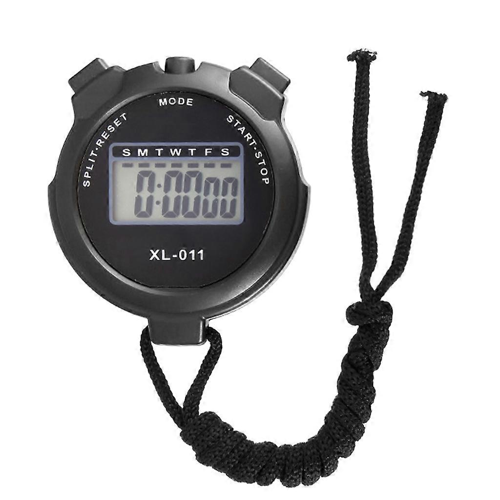 LCD Stopwatch Sport Timer Stop Watch with String Multifunction Timer Stop Watch