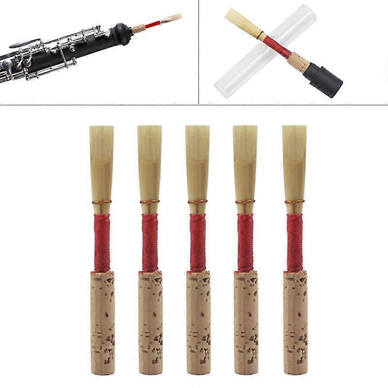 5pcs lot Bulrush Oboe Reeds Soft Mouthpiece Orchestral Medium Wind Instrument Part with CKeys