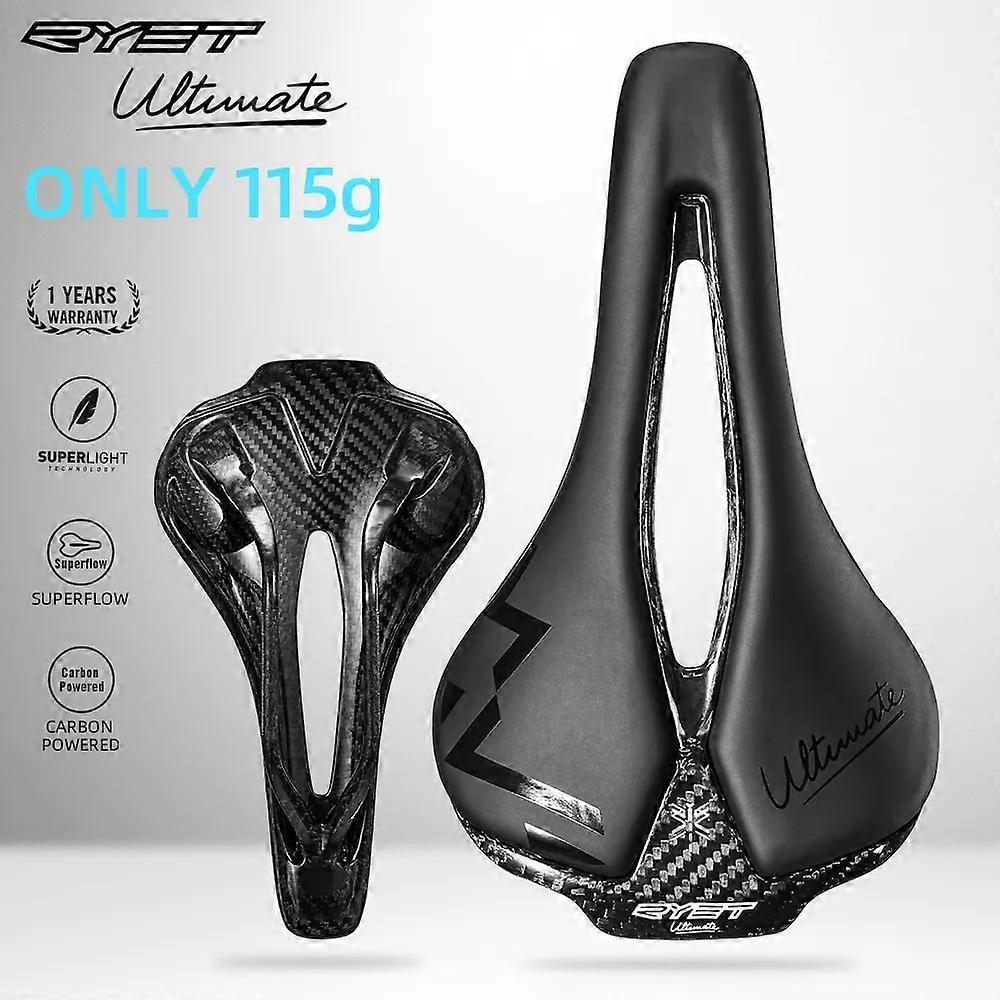 RYET Full Carbon Bike Saddle Ultralight Racing Bike Seating Selle 115g  7x9mm Cuscino per seggiolino per